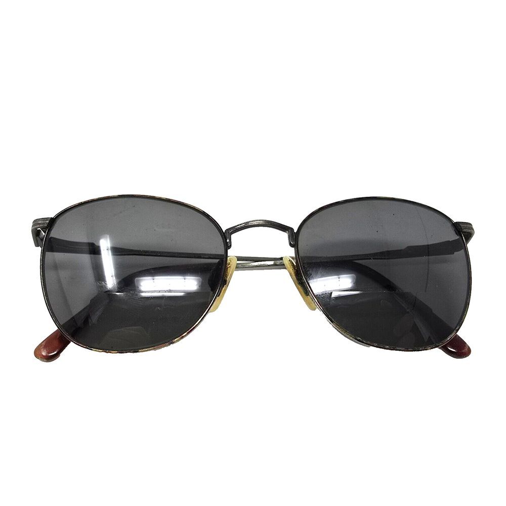 Vintage Marchon Super Thin 2 Tortoise Gray Oval Sunglasses Japan FRAMES ONLY